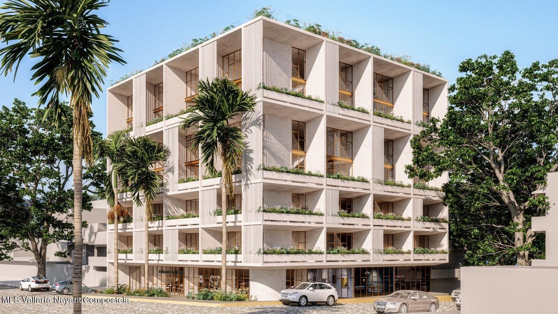 Terraza privada en una residencia de Varia Living, ideal para disfrutar de puestas de sol en Puerto Vallarta.